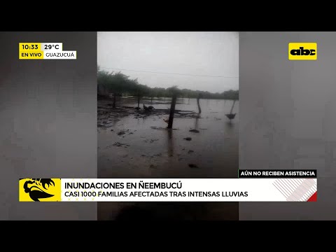 Casi mil familias afectadas por inundaciones en Ñeembucú