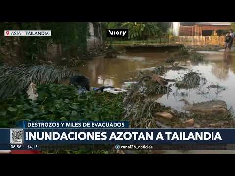 ASIA | Inundaciones azotan a Tailandia