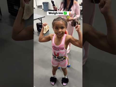 The girls are weighed in for Texas State wrestling tournament