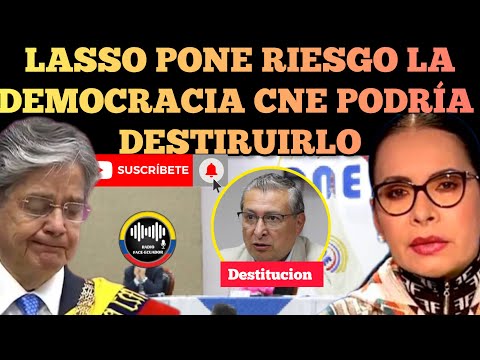 GUILLERMO LASSO PONE RIESGO LA DEMOCRACIA CNE PODRIA DESTIRUIRLO SI NO ASIGNO LOS RECURSOS  RFE TV