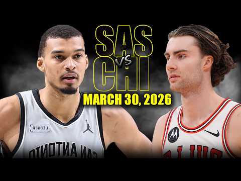San Antonio Spurs vs Chicago Bulls Full Game Highlights – March 30, 2026 | NBA Season
