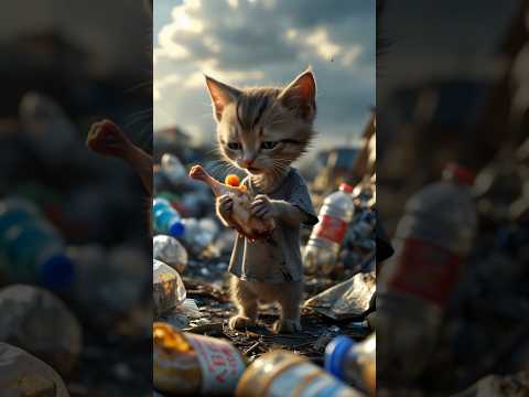 The Poor Cat Ate Moldy Fried Chicken from the Trash — Everyone Laughed at Him
#whiskertales