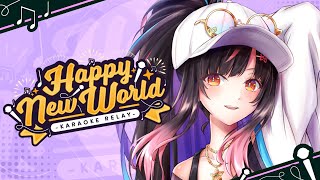 【#HappyNewWorld】 あけおめ歌枠リレーだって～ / Happy New Year Karaoke Relay!!【夜巡ハナ |