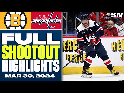 Boston Bruins at Washington Capitals | FULL Shootout Highlights - March 30, 2024