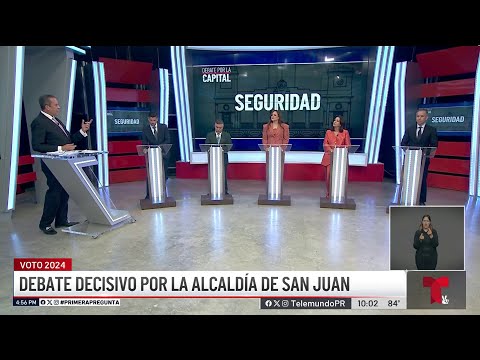 Candidatos a la alcaldía de San Juan se miden en debate decisivo