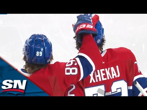 Canadiens Arber Xhekaj Uncorks One-Time Bomb To Beat Capitals Darcy  Kuemper Top Shelf