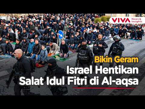 Al-Aqsa Ditutup Saat Lebaran, Warga Palestina Salat di Jalanan