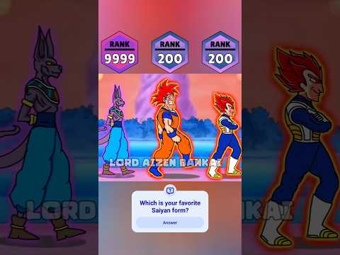 Beerus, Goku & Vegeta Rank Up