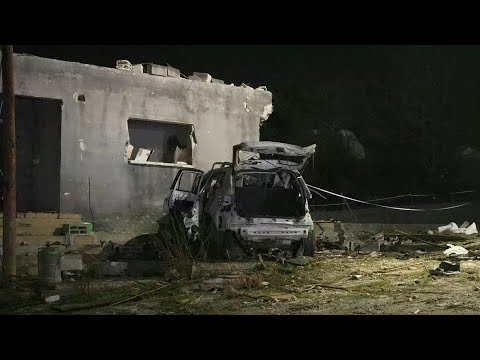 Aftermath of a strike that left at least 30 people injured in Israel | AFP