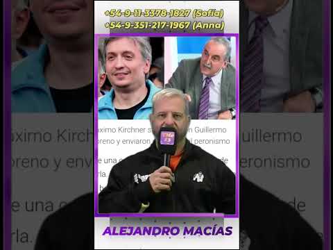 LOS MARCIANOS MACANA SE JUNTARON: MORENO Y MAXIMO KIRNCHER ! A CUEREAR A MILEI. NADA MAS SABEN HACER