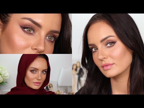 Eid Makeup: Burgundy Soft Glam Eyeshadow! Brown Wing & No Falsies!