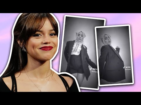 JENNA ORTEGA REACCIONA a LADY GAGA haciendo EL BAILE VIRAL de MERLINA