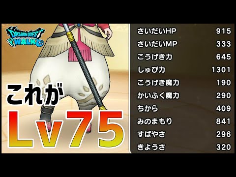 【ドラクエウォーク】防御力1300...これがLv75か【ぎこちゃん】