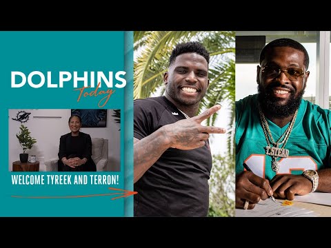 WELCOME TERRON ARMSTEAD AND TYREEK HILL | DOLPHINS TODAY video clip