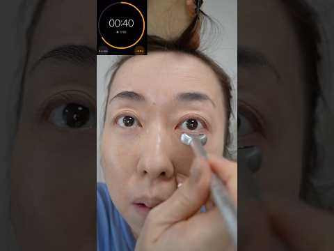 【１分メイク】半顔なら余裕でメイクできるのか？