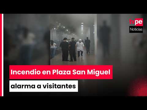 San Miguel: amago de incendio alarmó a clientes en centro comercial Plaza San Miguel