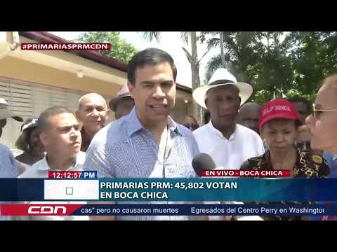 Primarias PRM Roberto Ángel Salcedo, ejerce su derecho al voto