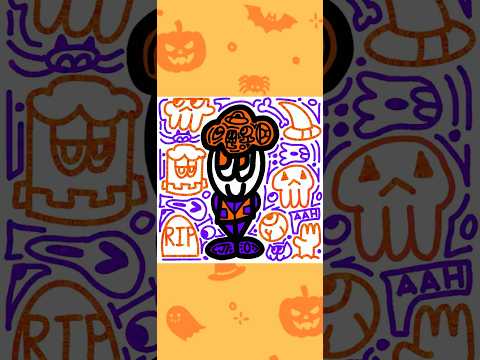 Halloween Doodle Timelapse 👻🎃