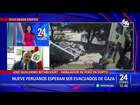 Embajador de Perú en Egipto asegura el rescate de familias peruanas atrapadas en Gaza