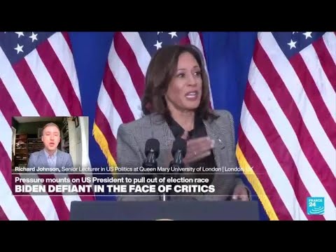 Kamala Harris 'obvious candidate to replace' Biden should he bow out • FRANCE 24 English