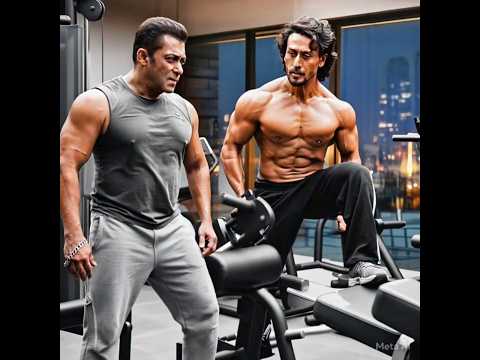 salman khan vs tiger shroff gym fitness#salmankhan #tigershroff #bollywood #fifa #fifa23 #shorts