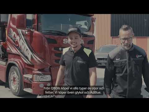 Q8Oils levererar smörjmedel till Lastvagnsservice i Härnösand