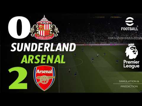 🔴 Sunderland vs Arsenal Live Today | Premier League 2026 | EPL Live Match Today | eFootball Gameplay