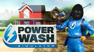 【PowerWash Simulator】深夜の高圧洗浄ゴリラ【バーチャルゴリラ】