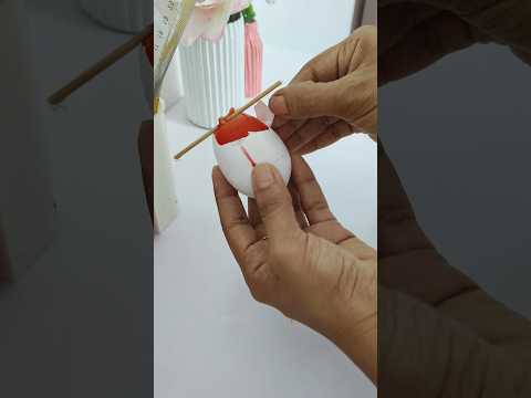 இன்னைக்கு Egg 🥚 வெச்சு தான் Craft | DIY Egg Candle 😍 | #diy #shorts #craft #trending #artandcraft