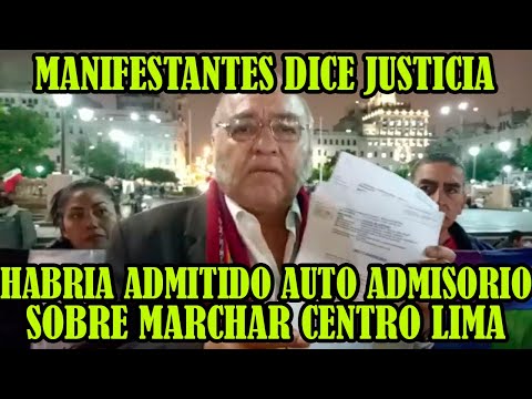 ENTREVISTA CON CIRO SILVA QUIEN SE PRONUNCIA SOBRE LA LEGALIDAD DE LAS MARCHAS EN LA CAPITAL PERUANA