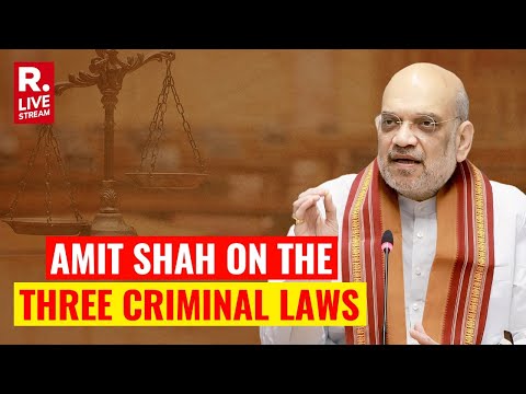 Amit Shah LIVE: Union Home Minister Amit Shah On New Criminal Laws