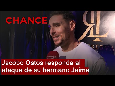 Jacobo Ostos responde al ataque de su hermano Jaime