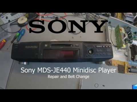 view Sony MDS-JE440 Minidisc loading belt replacement and repair