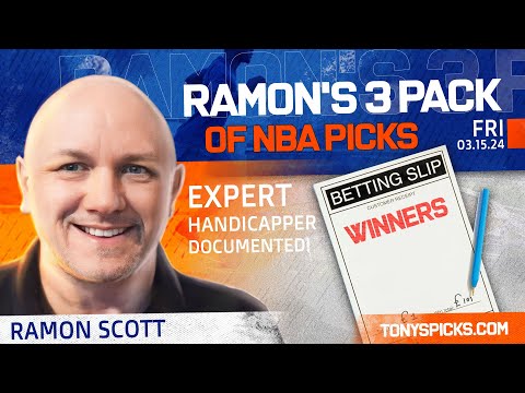 3 FREE NBA Picks and Predictions on NBA Betting Tips by Ramon Scott, Friday 3/15/2024