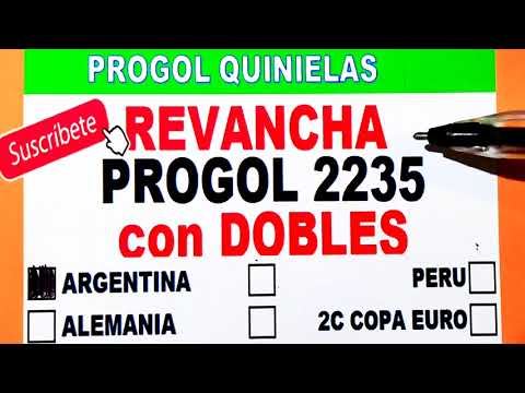 Progol Revancha 2235 con DOBLES | Progol Revancha 2235 con DOBLES | Progol 2235 | #progol2235