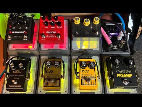 TTK LIVE - DOD 250 ShootOut!  V1 JHS Overdrive Preamp,  V5 Yellow, V7 Yngwie, V8 Reissue, V9 Spiral