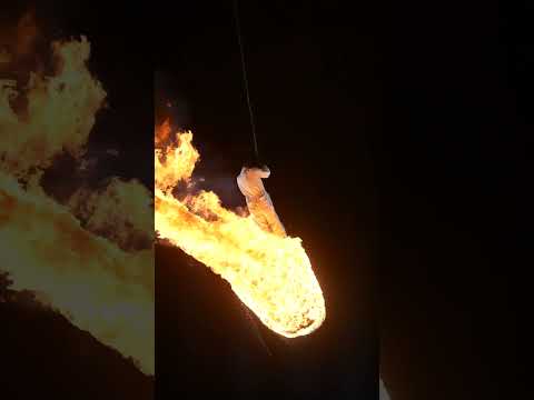 On the fire ball from Aquanauts in Caen 🔥 Clip by Neacaen #fire #circus #stunt