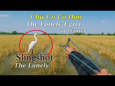 Cầm ná cao su bắn cò trắng và chim hiếm về nấu ăn,Shoot white storks and rare birds with slingshots