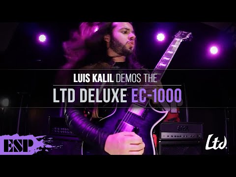 ESP Guitars: LTD Deluxe EC-1000 See Thru Purple Sunburst Demo by Luis Kalil