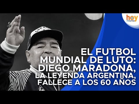 El futbol mundial de luto: Diego Maradona, la leyenda argentina, fallece a los 60 años
