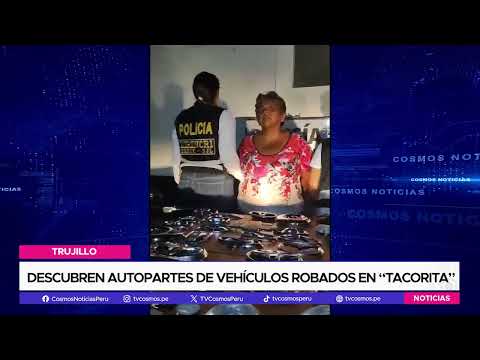 Trujillo: Descubren autopartes de vehículos robados en 'Tacorita'