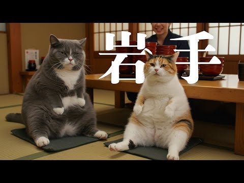 【AI兄妹猫】岩手でわんこそばチャレンジ🐾