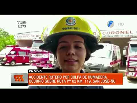 Humareda provoca accidente de tránsito en Caaguazú