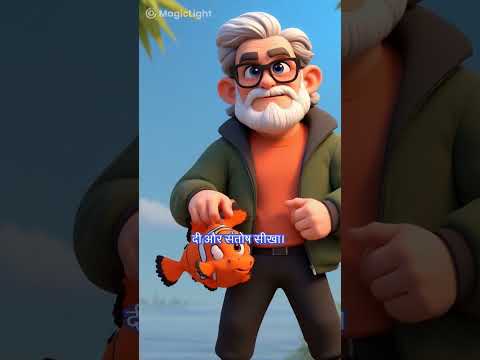 मछली की मदद 🐟 #kahani #fish #shortvideo #short