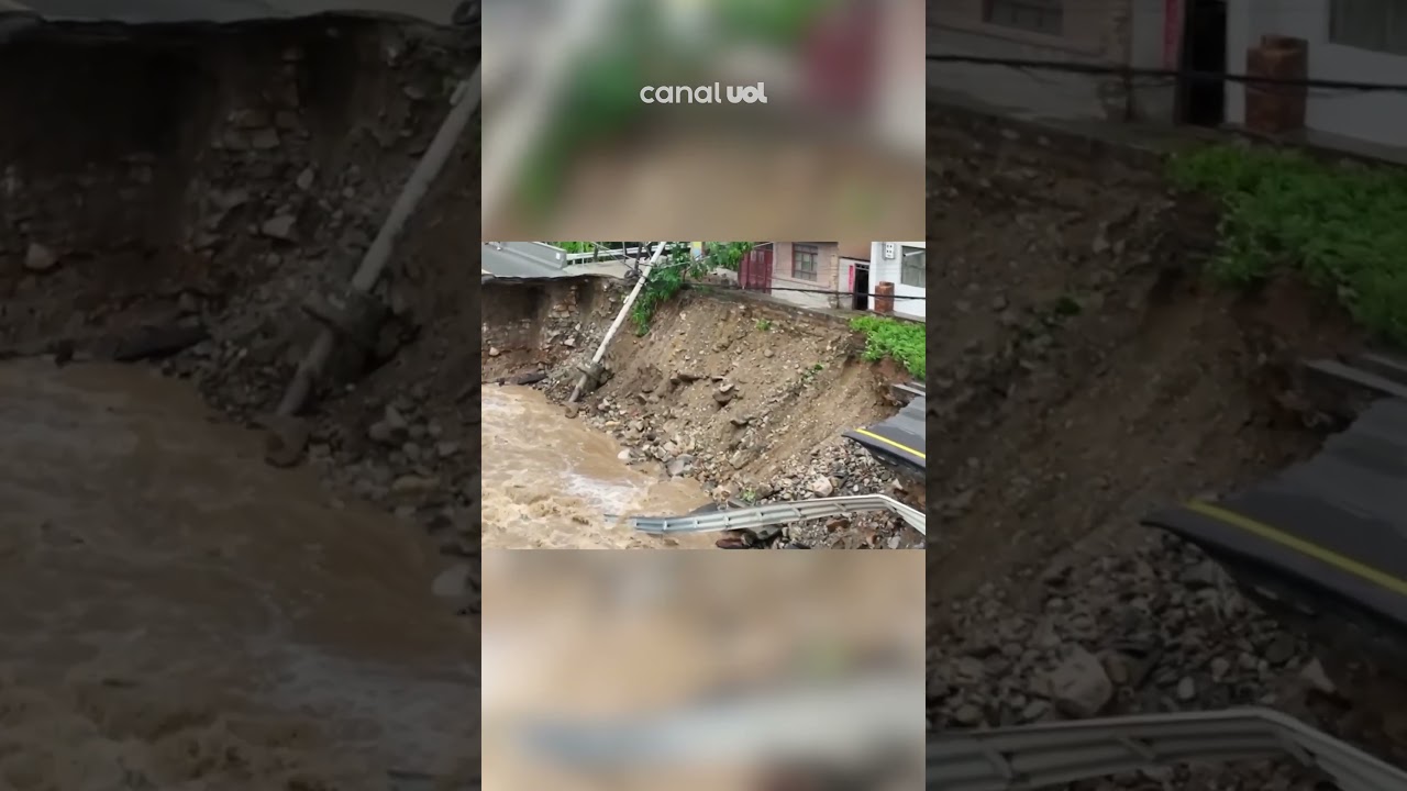 China é atingida por enchentes, deslizamentos de terra e calor; veja vídeos