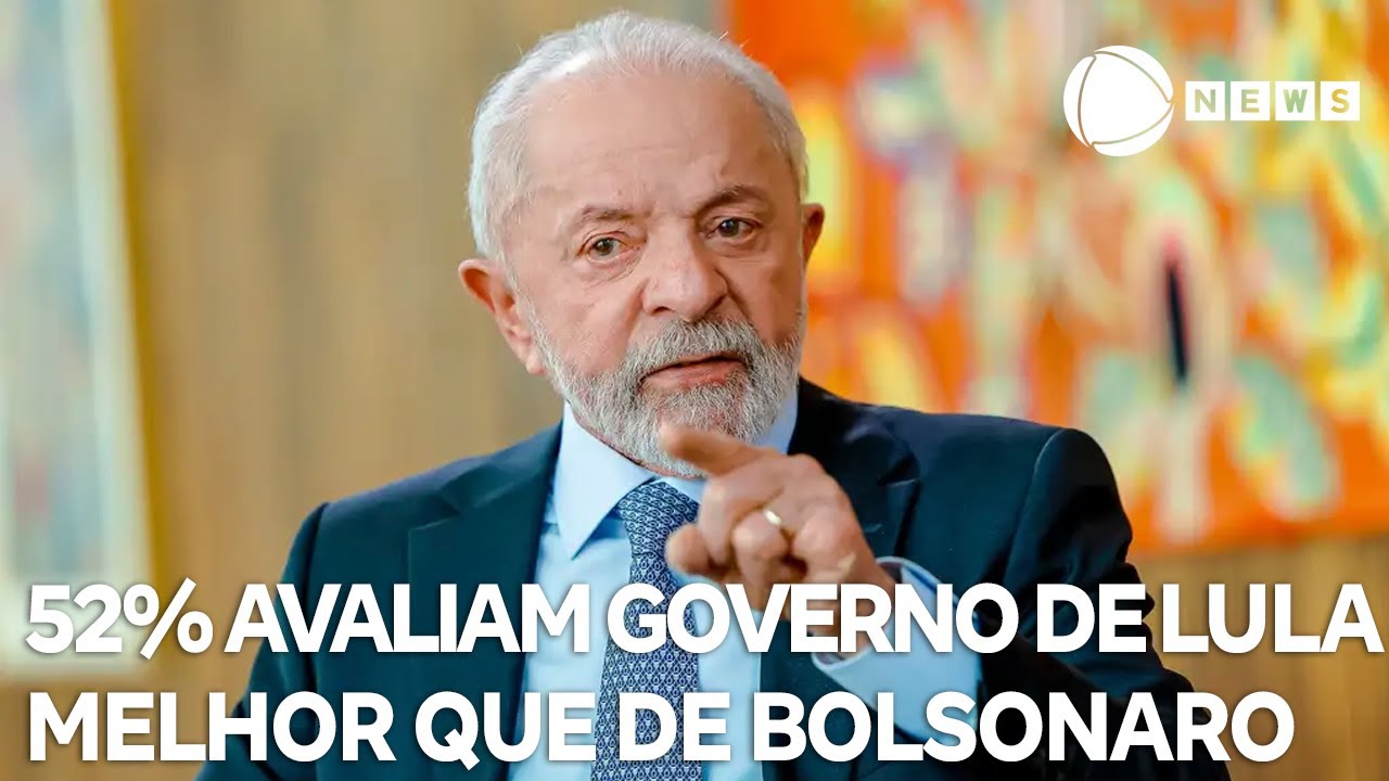 52 da população avalia governo Lula melhor que Bolsonaro