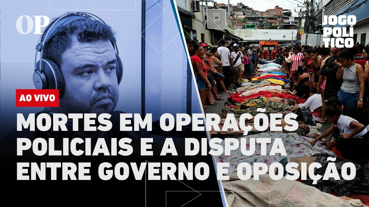 🔴AO VIVO | Mortes em operações policiais e a disputa entre governo e oposição | Jogo Político