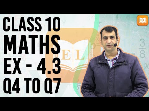 Quadratic Equations Ex – 4.3 | Class 10 | Maths | Chapter 4 | Q4 To Q7 | Baljeet Sir