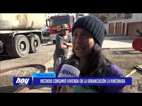 Incendio consumió vivienda en la urbanización La Rinconada