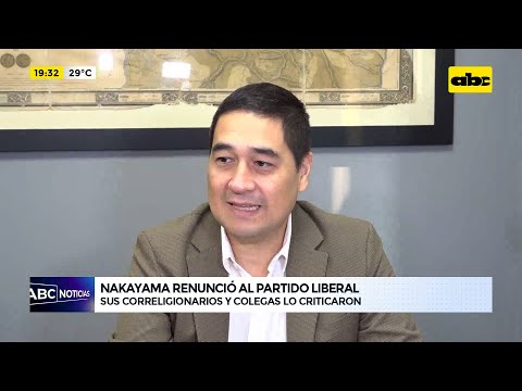 Eduardo Nakayama renunció al Partido Liberal